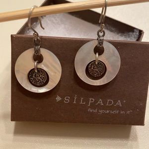 Silpada Silver and Pearl Earrings